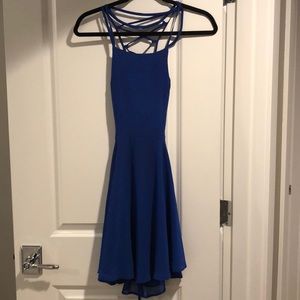LULUS Royal Blue Strappy Back Dress